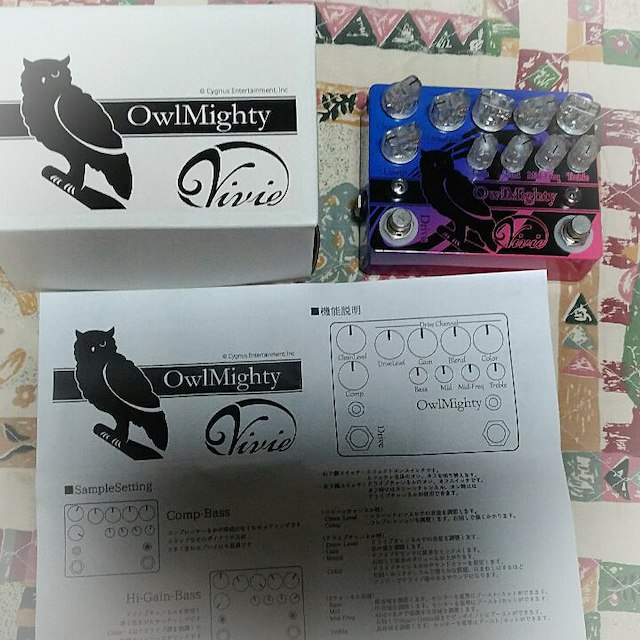 vivie owlmighty　エフェクター　ベース用プリアンプ　エレキベース