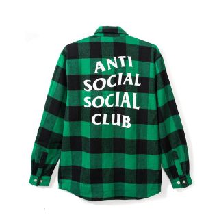 新品 アンチソーシャルソーシャルクラブ ネルシャツ 緑 S ASSC(シャツ)