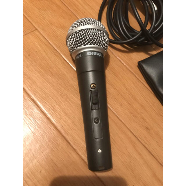 極美品✨SHURE SM58 マイク マイクスタンド シールド付き 極美品✨SHURE SM58 マイク マイクスタンド シールド付き