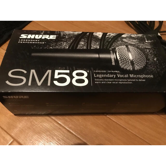 極美品✨SHURE SM58 マイク マイクスタンド シールド付き 極美品✨SHURE SM58 マイク マイクスタンド シールド付き