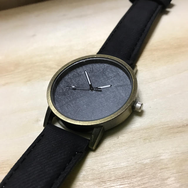 【新品】★送料込み★シンプル腕時計★ブラックl メンズの時計(腕時計(アナログ))の商品写真