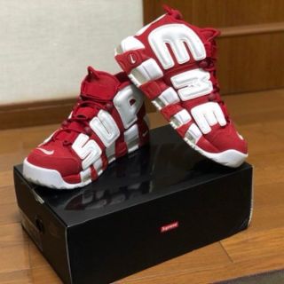 シュプリーム(Supreme)のsupreme air more up tempo red(スニーカー)