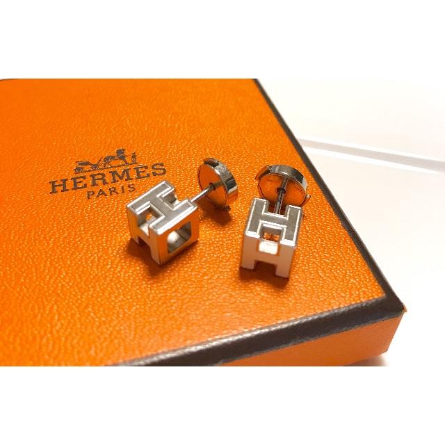 正規品【HERMES】エルメス キューブ ピアス カージュ・ドゥ・H
