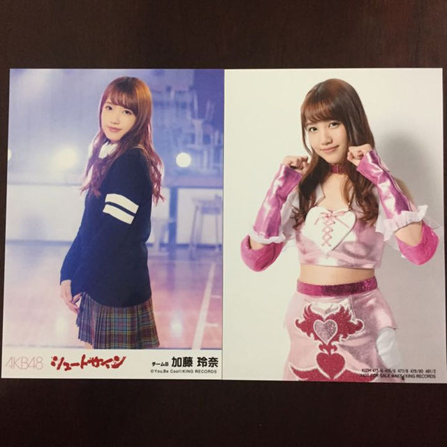 【加藤玲奈】AKB48 シュートサイン 通常盤 封入特典+劇場盤特典 2枚 エンタメ/ホビーのタレントグッズ(女性タレント)の商品写真
