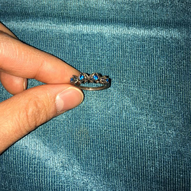 コンロン リング 5号 蝶 ブルー シルバー konron silver レディースのアクセサリー(リング(指輪))の商品写真