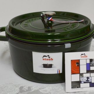 【新品】ＳＴＡＵＢストウブ２８ｃｍピコ・ ココットバジルグリーン