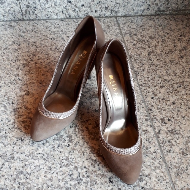 DIANA(ダイアナ)の処分価額2000円着払い‼★DIANA★レオパード×ヌバック8㎝ヒール レディースの靴/シューズ(ハイヒール/パンプス)の商品写真