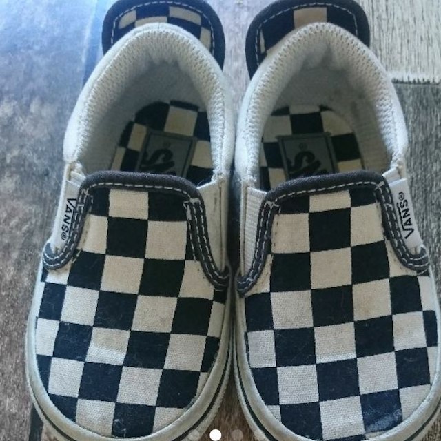 VANS(ヴァンズ)のVans　チェッカーフラッグスリッポン14センチ キッズ/ベビー/マタニティのキッズ/ベビー/マタニティ その他(その他)の商品写真