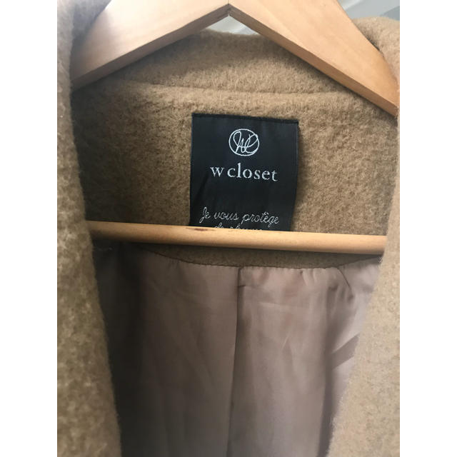 w closet(ダブルクローゼット)のダブルクローゼット キャメル ベージュ ロングコート レディースのジャケット/アウター(ロングコート)の商品写真