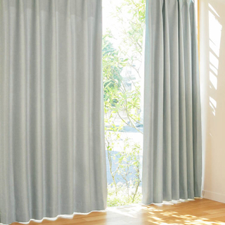 遮光性カーテン「パステル」　幅100×丈220cm　2枚組 カジュアルグレー(カーテン)