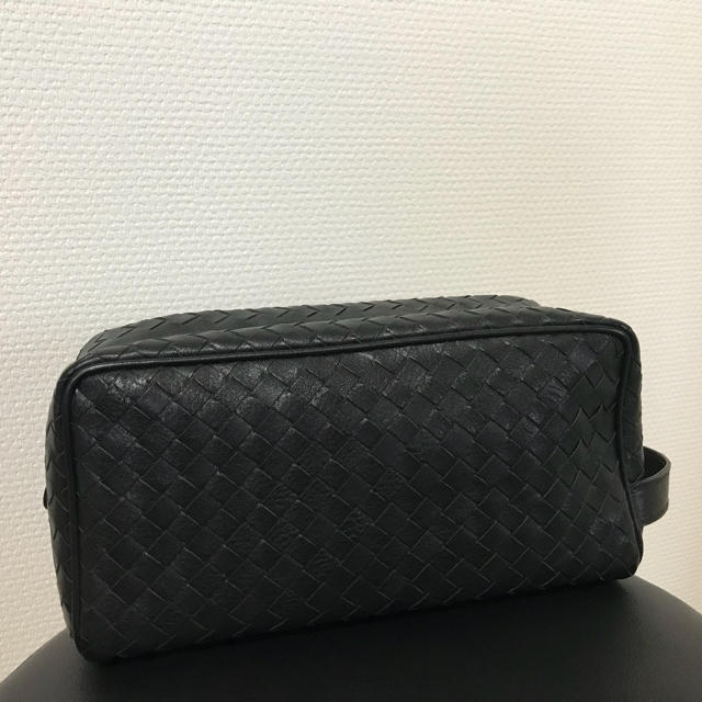 Bottega Veneta(ボッテガヴェネタ)のセカンドバック ブラック メンズのバッグ(セカンドバッグ/クラッチバッグ)の商品写真