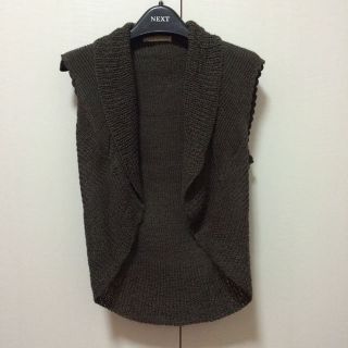 トップショップ(TOPSHOP)のTOPSHOP カーキグリーン ニットベスト(ベスト/ジレ)