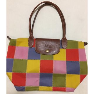 ロンシャン(LONGCHAMP)の【お値下げしました】ロンシャン  ル・プリアージュ  パッチワークトートバッグ(ショルダーバッグ)