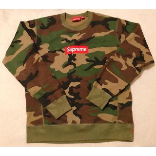 シュプリーム(Supreme)のSupreme box logo クルーネック カモ 迷彩 スウェット L(スウェット)