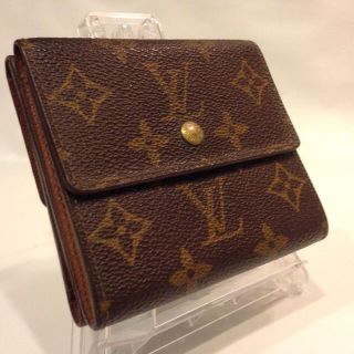 ルイヴィトン(LOUIS VUITTON)の100 ヴィトン Wホック ポルトフォイユ エリーズ モノグラム 三つ折財布(財布)