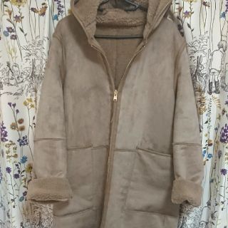 ザラ(ZARA)のZARA ムートン風リバーシブルコート(ムートンコート)