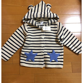 ベビーギャップ(babyGAP)のbabyGAP クマ耳 カーディガン 90(カーディガン/ボレロ)