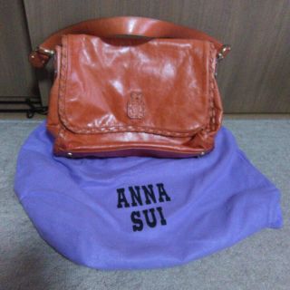 アナスイ(ANNA SUI)のアナスイ　オレンジ系　本革バッグ　（K01）(ショルダーバッグ)