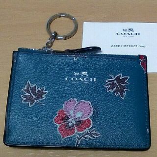 コーチ(COACH)の🌸新品🌸COACHワイルドフラワー定期入れコインケース(名刺入れ/定期入れ)