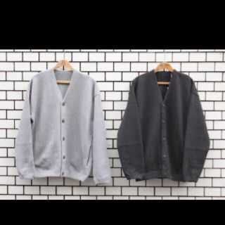 ヤエカ(YAECA)のcrepuscule Moss Stitch Cardigan gray グレー(カーディガン)