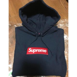 シュプリーム(Supreme)のsupreme box logo 16aw navy Mサイズ(パーカー)