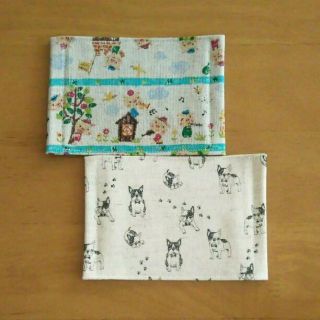 ハンドメイド☆キッズマスク２枚セット③(外出用品)