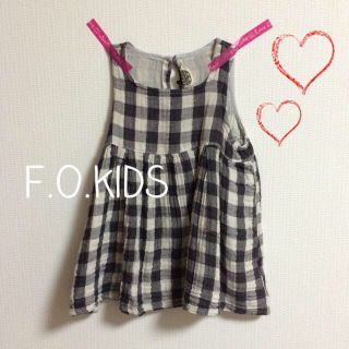 エフオーキッズ(F.O.KIDS)のF.O.KIDS♡チェックワンピ90(その他)