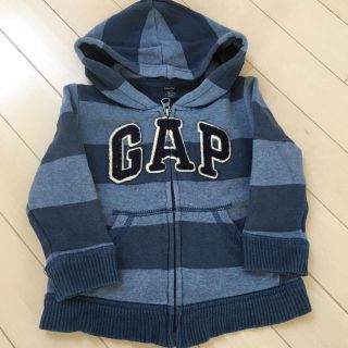 ベビーギャップ(babyGAP)の格安！GAP☆ボーダーパーカー☺︎80(トレーナー)