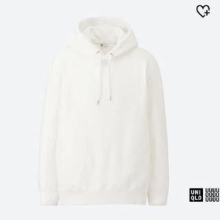 ユニクロ(UNIQLO)の今期完売 ユニクロユー スウェットプルオーバー 白(パーカー)