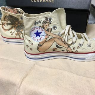 コンバース(CONVERSE)のコンバース☆タトゥー柄☆24.5cm(スニーカー)