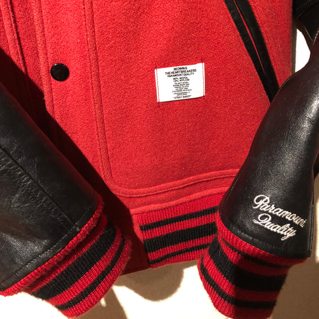 BEDWIN(ベドウィン)の《お値下げ》ベドウィン スタジャン JERRY 黒✖︎赤 メンズのジャケット/アウター(スタジャン)の商品写真