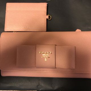 プラダ(PRADA)のみー様専用 プラダ サフィアーノ リボン長財布 超美品(財布)