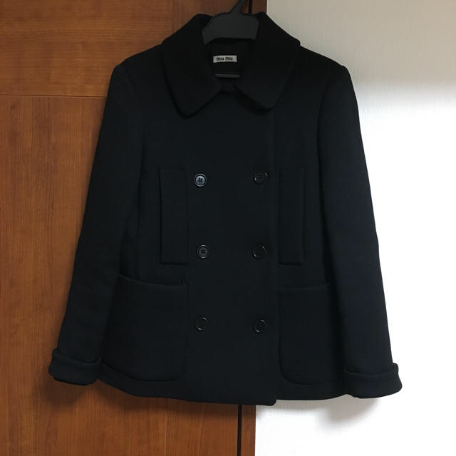 miumiu(ミュウミュウ)のmiumiu ショートコート ワンピース セット レディースのジャケット/アウター(ピーコート)の商品写真