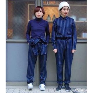 アンユーズド(UNUSED)のUNUSED 1LDK別注 STRIPE JUNPSUIT オールインワン(オールインワン)