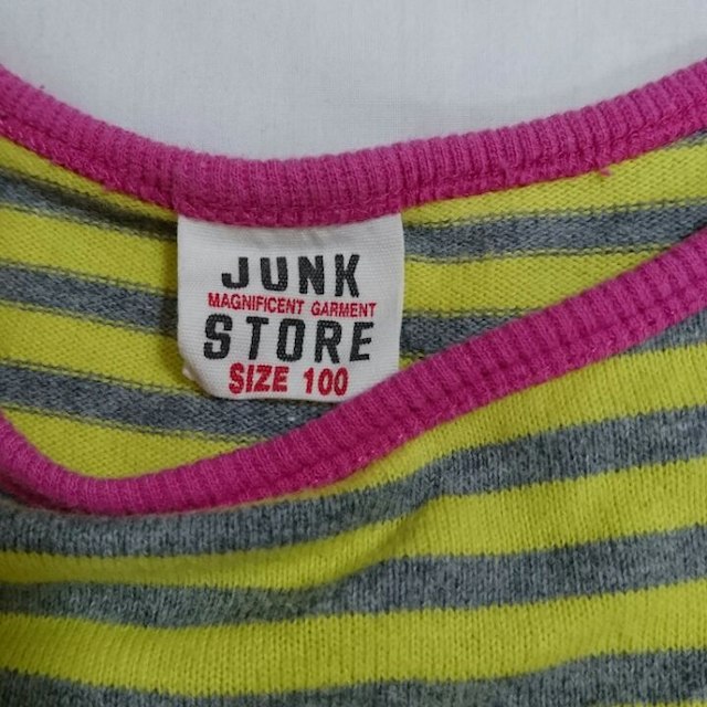 JUNK STORE(ジャンクストアー)のきのちゃん様専用…ｼﾞｬﾝｸｽﾄｱｰ☆ﾜﾝﾋﾟｰｽ☆１００ キッズ/ベビー/マタニティのキッズ服女の子用(90cm~)(ワンピース)の商品写真