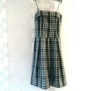 ストロベリーフィールズ(STRAWBERRY-FIELDS)の●新品●ストロベリーフィールズ　チェックワンピース(ひざ丈ワンピース)