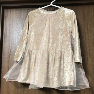 ザラキッズ(ZARA KIDS)のZARA メッシュチュールワンピース 98㎝(ワンピース)