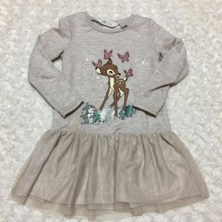 エイチアンドエム(H&M)のH&M Disney バンビ チュニック(Tシャツ/カットソー)