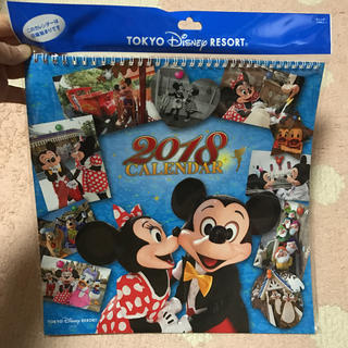 ディズニー(Disney)の新品未使用♥ディズニーリゾート♥実写カレンダー2018(カレンダー/スケジュール)