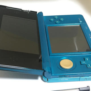 動作確認済み】3DS 本体 アクアブルー　ver11.17.0タッチペン付