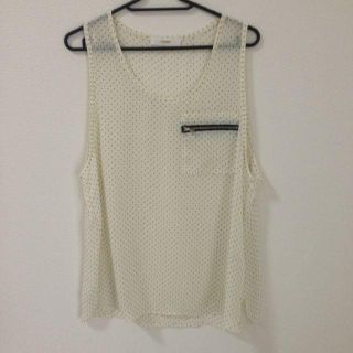 アングリッド(Ungrid)のungrid ドット柄シフォンタンク(タンクトップ)