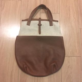 コース(KOOS)のナチュラル様専用 koosコース コットン×レザーバッグ(トートバッグ)