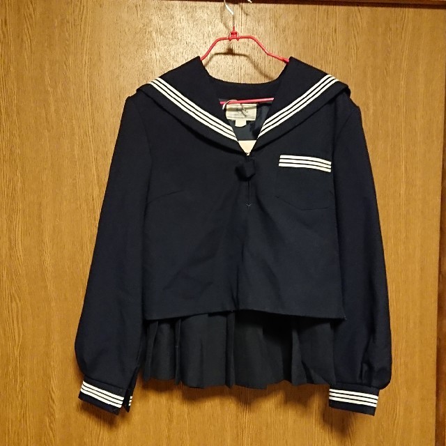 冬物 長袖 セーラー服 ミニスカート付き-me.com.kw