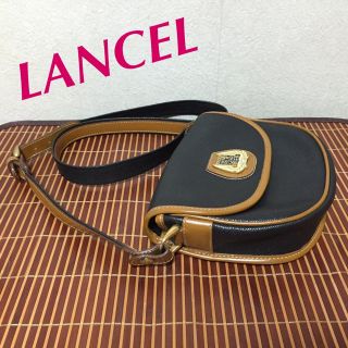 ランセル(LANCEL)のイタリー製 ビンテージLANCEL 斜めがけ上質レザーショルダー(ショルダーバッグ)