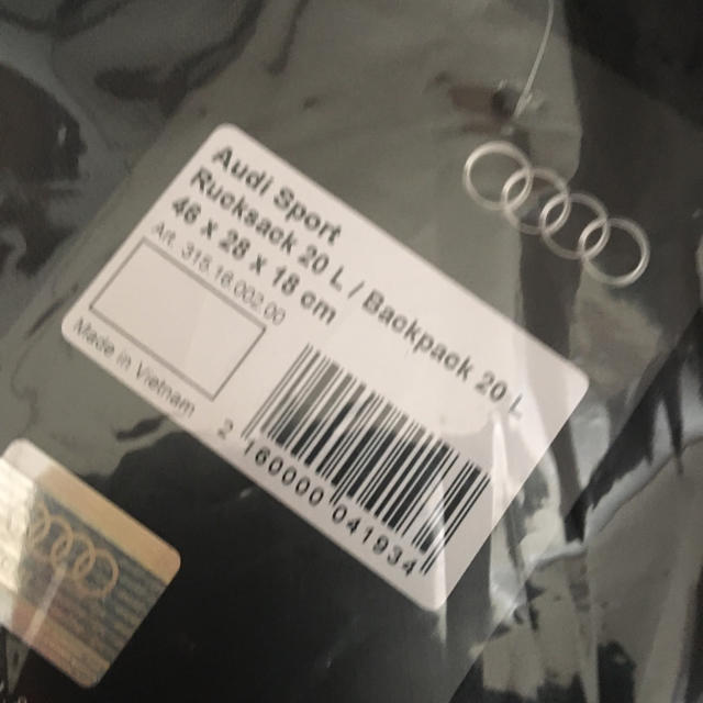 AUDI(アウディ)のアウディ リュックサック レディースのバッグ(リュック/バックパック)の商品写真