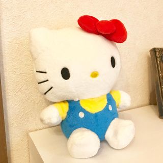 ハローキティ(ハローキティ)の【非売品】ハローキティ 洗えるぬいぐるみ フコク生命(ぬいぐるみ/人形)