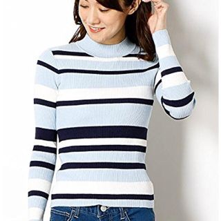 セシルマクビー(CECIL McBEE)の今期 タグ付 新品 セシルマクビー ボーダーニット ¥3132(ニット/セーター)