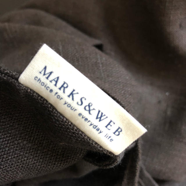 MARKS&WEB(マークスアンドウェブ)のMARKS&WEB リネン ショッピングバッグ S ブラウン レディースのバッグ(トートバッグ)の商品写真