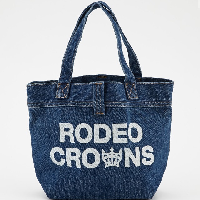 RODEO CROWNS WIDE BOWL(ロデオクラウンズワイドボウル)の新品、未使用 RCWB クラウンリメイクライクトートバッグ こちらはブルーです。 レディースのバッグ(トートバッグ)の商品写真
