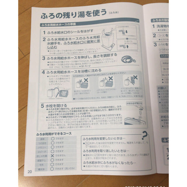 東芝(トウシバ)の風呂水用給水ホース (TOSHIBA  ZABOON : AW-6D6用) インテリア/住まい/日用品のインテリア/住まい/日用品 その他(その他)の商品写真